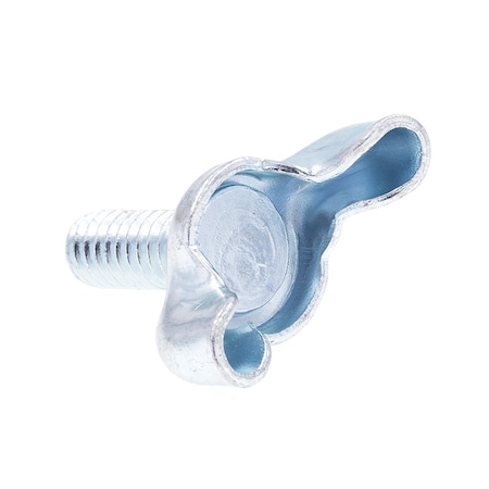 Prime-Line Wing Screw, Stamped Type D 1/4in-20 X 5/8in Zinc Plated Steel 10PK 9197445